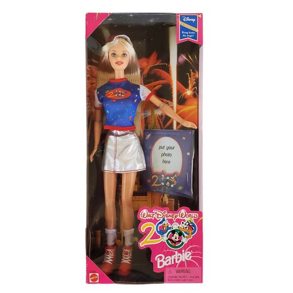Vintage 1998 MATTEL Y2K Barbie Doll Fashion Disney World Map Collector 22939 - Picture 1 of 7